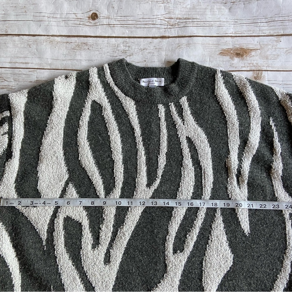 💜MICHAEL STARS patterned sweater - Picture 5 of 6